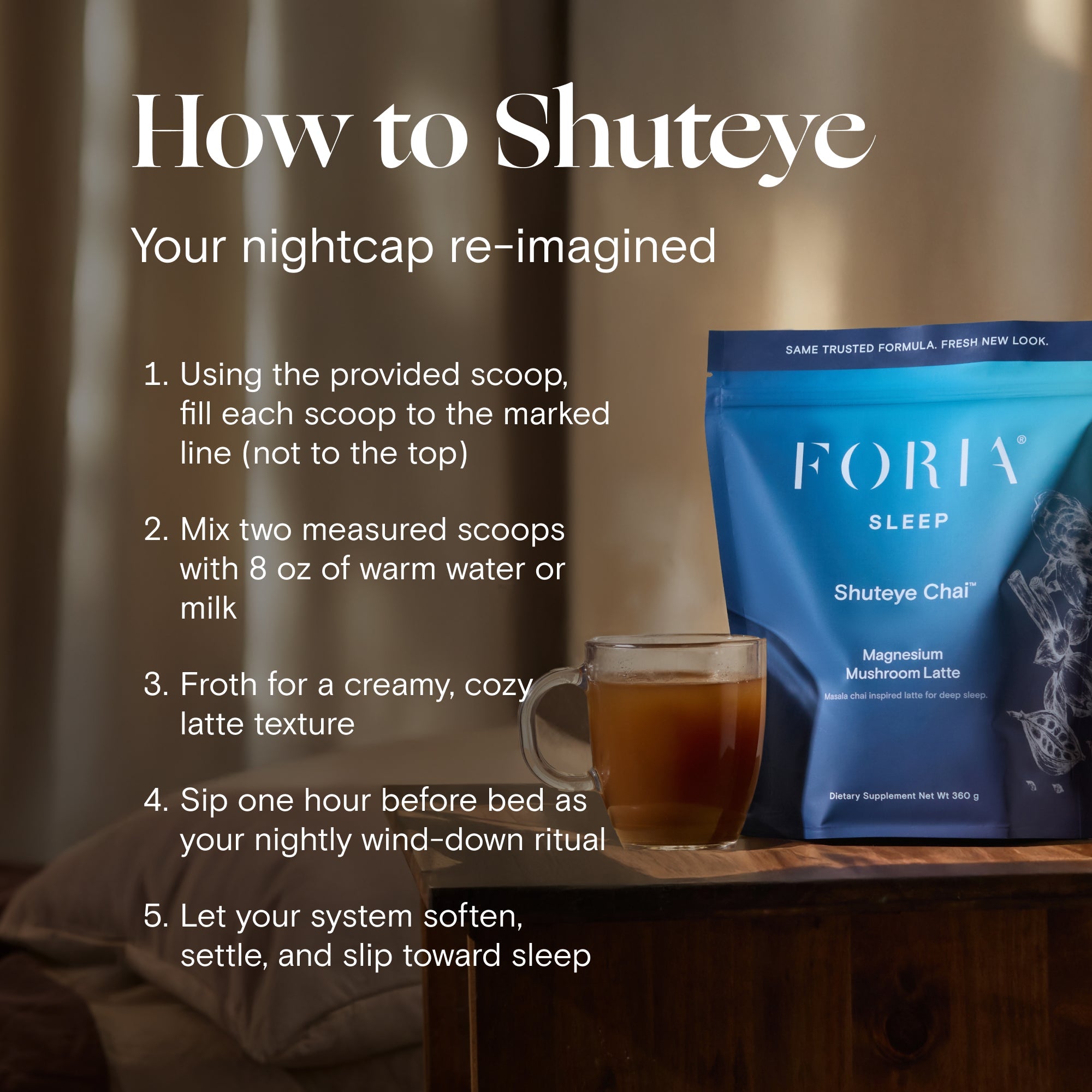 Shuteye Chai - Magnesium Mushroom Latte