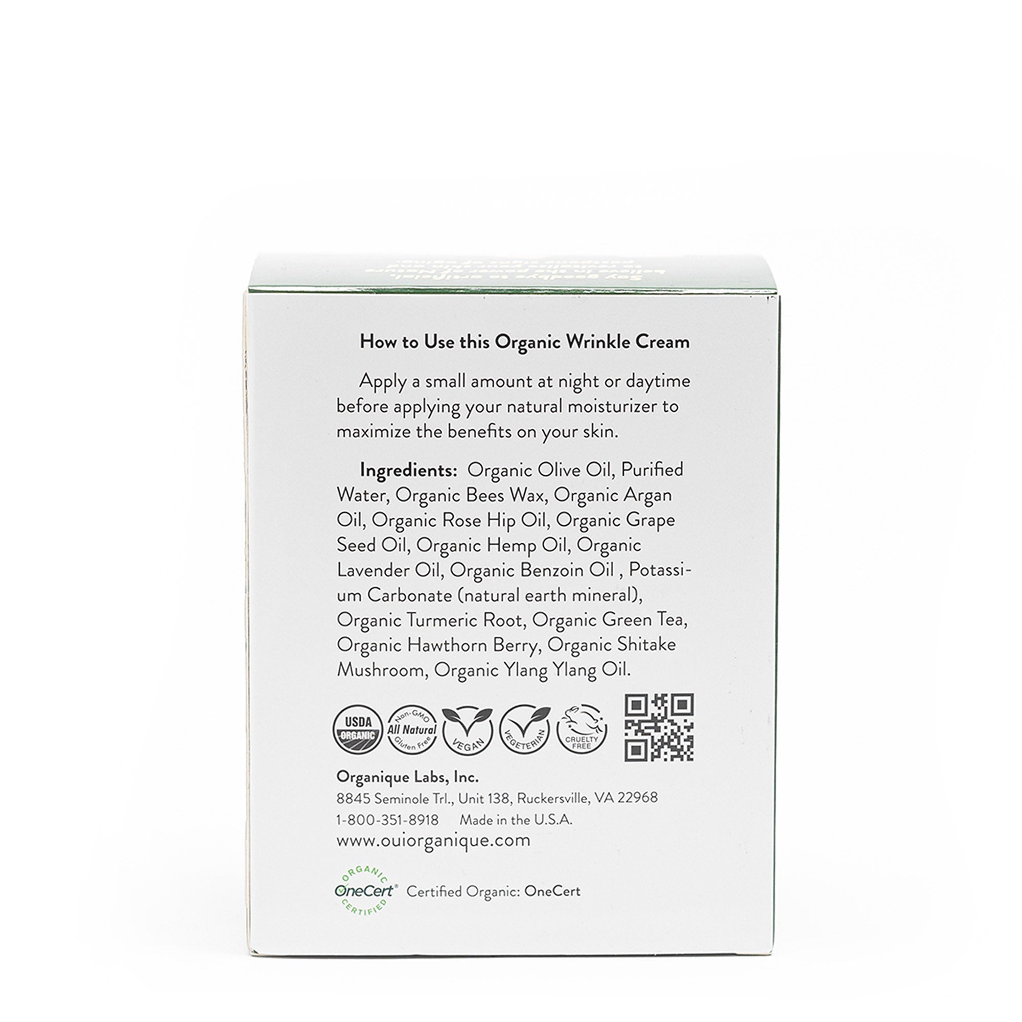 Certified Organic Rejuvenating Anti-Wrinkle Cream for All Skin types(sensitive skin) Turmeric